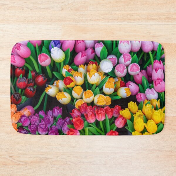 Item preview, Colorful wood painted Tulip flower souvenirs. designed and sold by snehit.