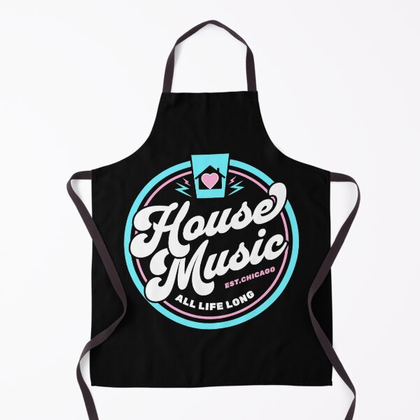 Item preview, HOUSE MUSIC - Circle Heart House Logo (Pink/blue) designed and sold by Discothreadz.