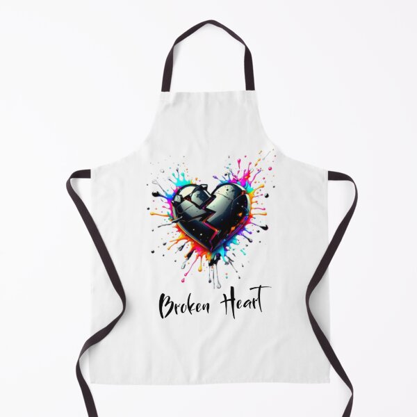 Item preview, Broken Black-Colorful Heart Color Splash-Broken Heart designed and sold by danny-Dsign.