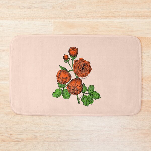 Item preview, Orange Pompon Rose Bloom Very Full 40+ Petals In 3+ Rows designed and sold by Rachael Taylor.