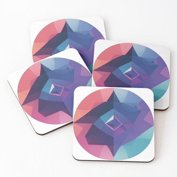 Item preview, Play of colours: geometric shapes in harmonious balance designed and sold by Ink-Kreativ.
