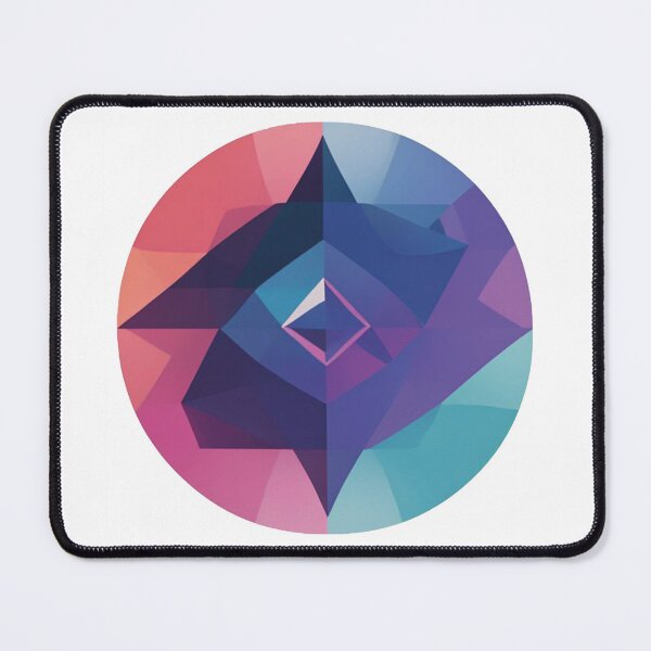 Item preview, Play of colours: geometric shapes in harmonious balance designed and sold by Ink-Kreativ.