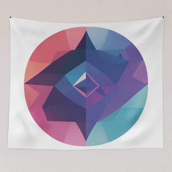 Item preview, Play of colours: geometric shapes in harmonious balance designed and sold by Ink-Kreativ.