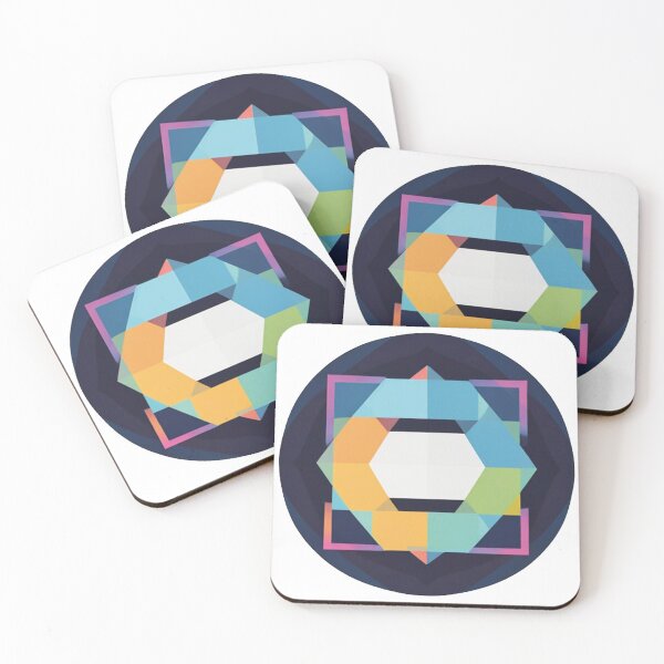 Item preview, Modern art with colorful, geometric shapes designed and sold by Ink-Kreativ.