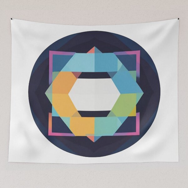 Item preview, Modern art with colorful, geometric shapes designed and sold by Ink-Kreativ.