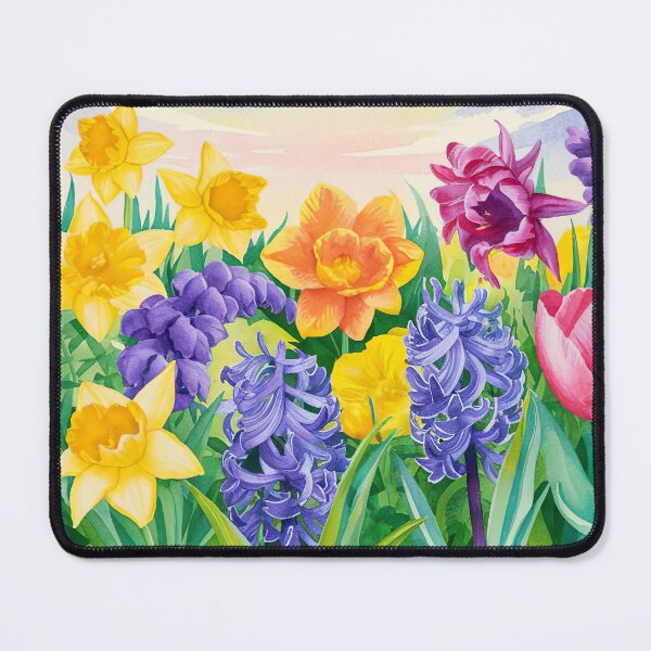 Item preview, watercolor spring flowers designed and sold by ururuty.
