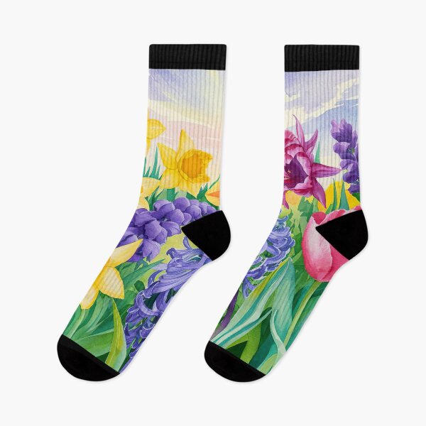 Item preview, watercolor spring flowers designed and sold by ururuty.