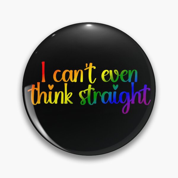 Item preview, I Can't Even Think Straight Pride Flag Colors, LGBTQIA Rainbow Flag Design designed and sold by Travelslightly.