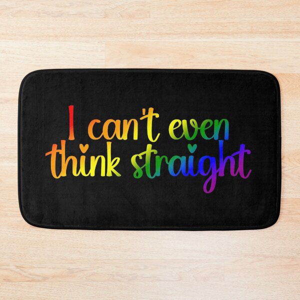 Item preview, I Can't Even Think Straight Pride Flag Colors, LGBTQIA Rainbow Flag Design designed and sold by Travelslightly.