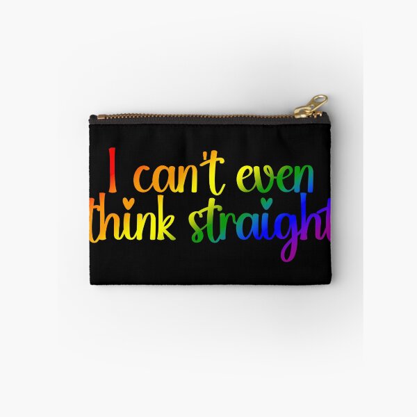 Item preview, I Can't Even Think Straight Pride Flag Colors, LGBTQIA Rainbow Flag Design designed and sold by Travelslightly.