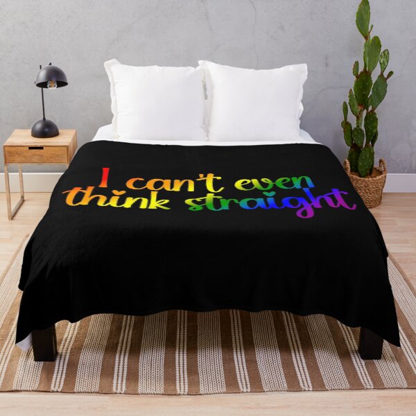 Item preview, I Can't Even Think Straight Pride Flag Colors, LGBTQIA Rainbow Flag Design designed and sold by Travelslightly.