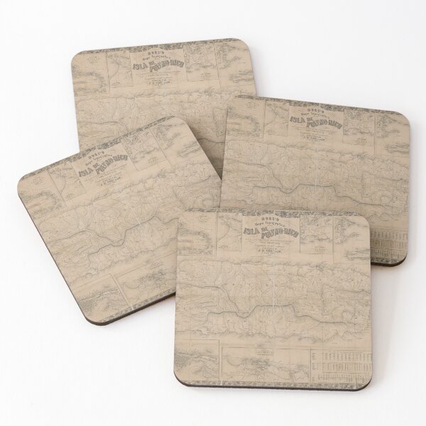 Item preview, Historic Puerto Rico Map (1863) designed and sold by Matthew Kinnersly.