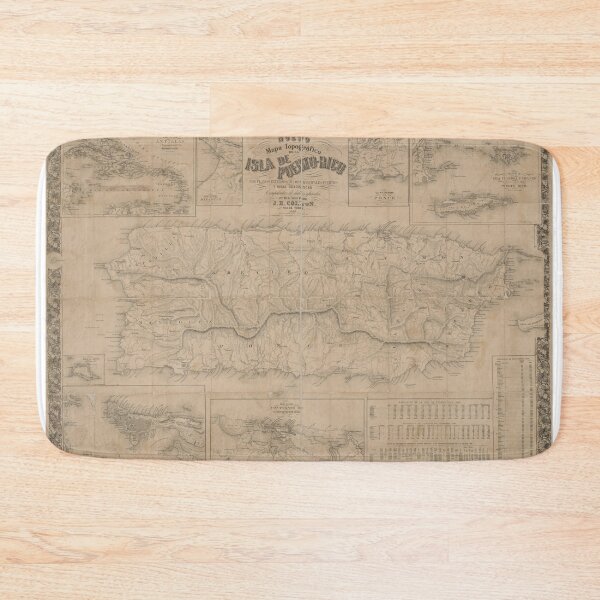 Item preview, Historic Puerto Rico Map (1863) designed and sold by Matthew Kinnersly.