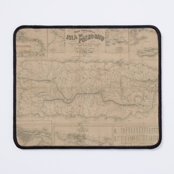 Item preview, Historic Puerto Rico Map (1863) designed and sold by Matthew Kinnersly.