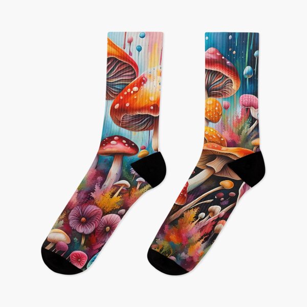 Item preview, Mystical Mushrooms: Vibrant Fungi Fantasia designed and sold by REALDesign-Shop.