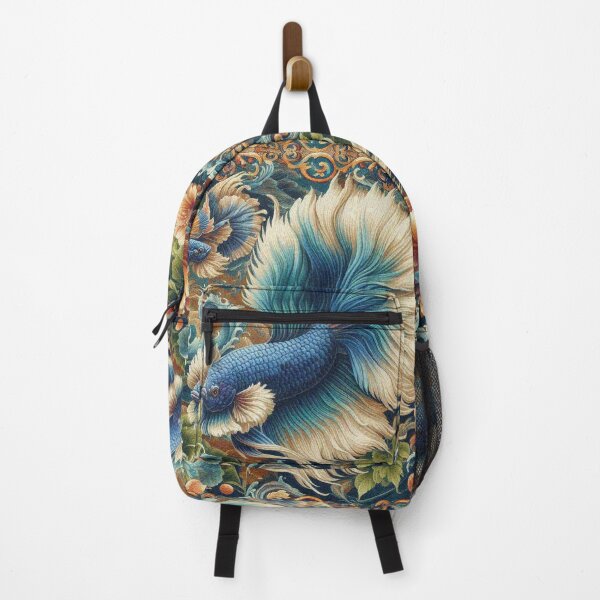Item preview, Betta fighting colorful tropical fish designed and sold by Illuministique.