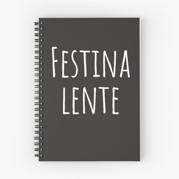 Item preview,  Festina Lente White Ink- Make Haste Slowly Quote designed and sold by TheWriteHand.