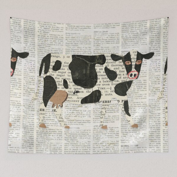 Item preview, Super cute cow t-shirts, nature t-shirts, cute wild animal t-shirts, vintage style t-shirts. ,newspaper designed and sold by BeYourself1993.