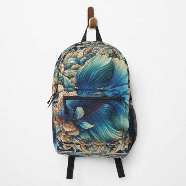 Item preview, Tropical Betta Fighting Fish for aquarium colorful doodle cute animals designed and sold by Illuministique.
