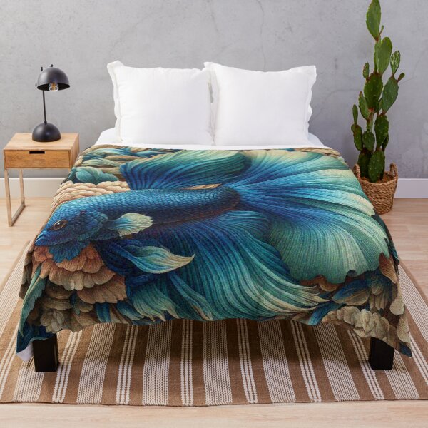 Item preview, Tropical Betta Fighting Fish for aquarium colorful doodle cute animals designed and sold by Illuministique.