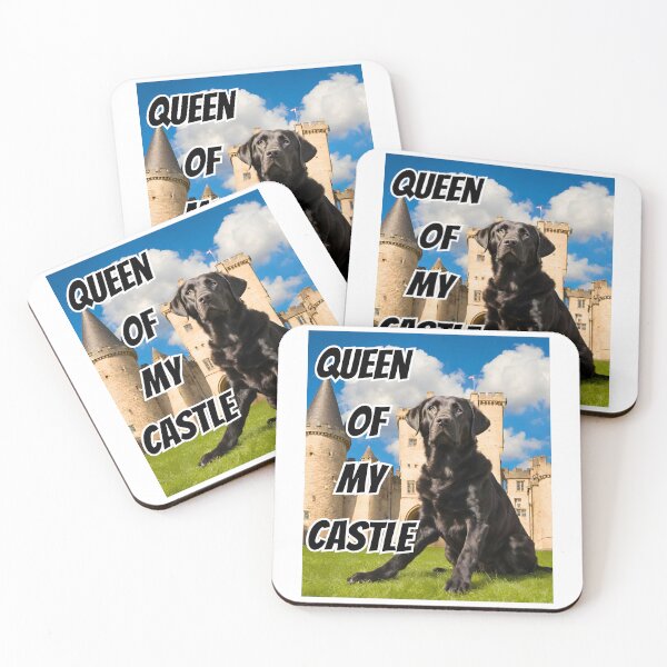 Item preview, Queen of My Castle Black Labrador Retriever designed and sold by Fredster1966.