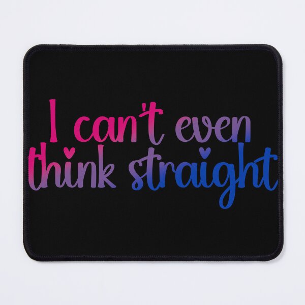 Item preview, I Can't Even Think Straight Bisexual Pride Flag Colors, Bi Flag Design designed and sold by Travelslightly.