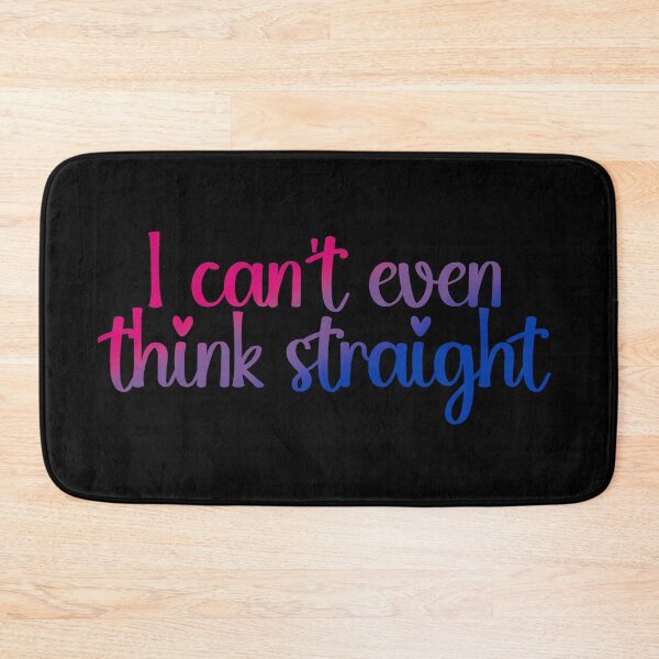 Item preview, I Can't Even Think Straight Bisexual Pride Flag Colors, Bi Flag Design designed and sold by Travelslightly.