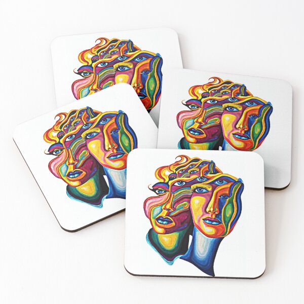 Item preview, Metamorphosis of Perception: Abstract Human Faces Artwork designed and sold by REALKIRAN.