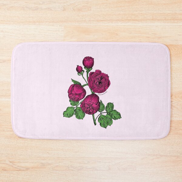 Item preview, Deep Pink Pompon Rose Bloom Very Full 40+ Petals In 3+ Rows designed and sold by Rachael Taylor.