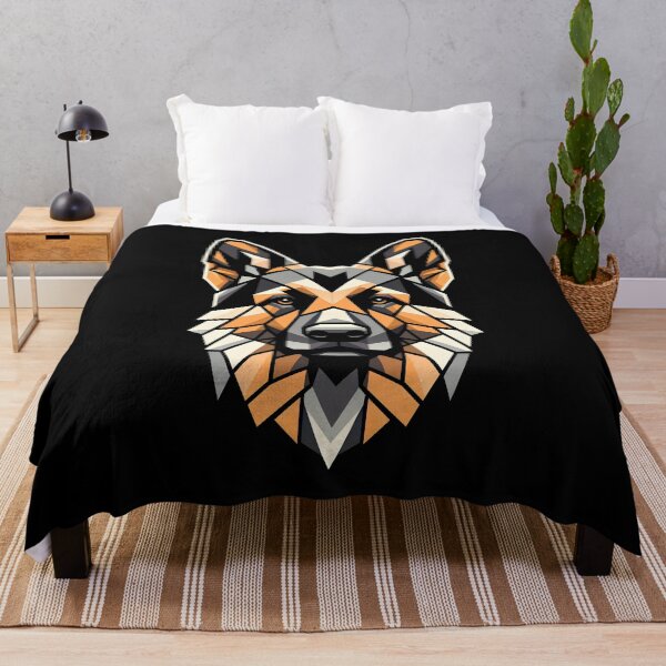Item preview, German Shepherd dog geometric art, pop art, Polygonal illustration designed and sold by CutOriginalArt.