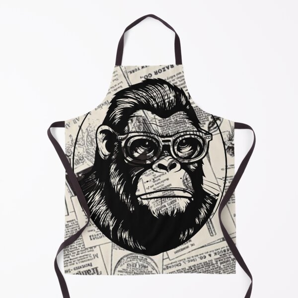 Item preview, Monkey t-shirts, nature t-shirts, cute wildlife t-shirts, vintage style t-shirts. ,newspaper designed and sold by BeYourself1993.