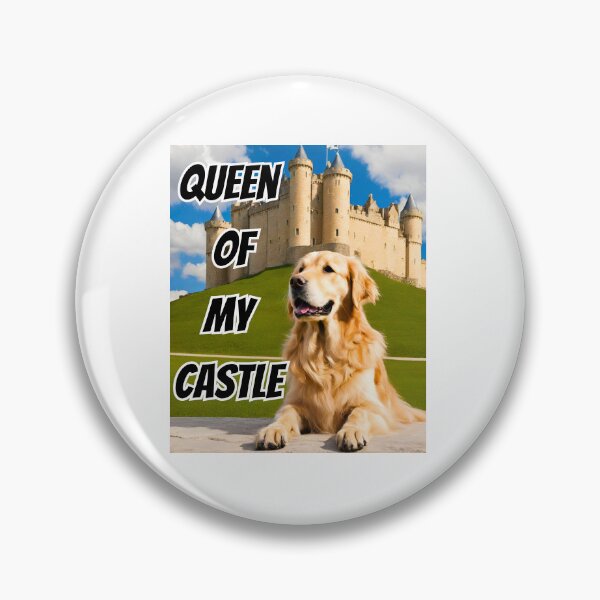 Item preview, Queen of My Castle Golden Retriever designed and sold by Fredster1966.