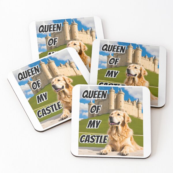 Item preview, Queen of My Castle Golden Retriever designed and sold by Fredster1966.