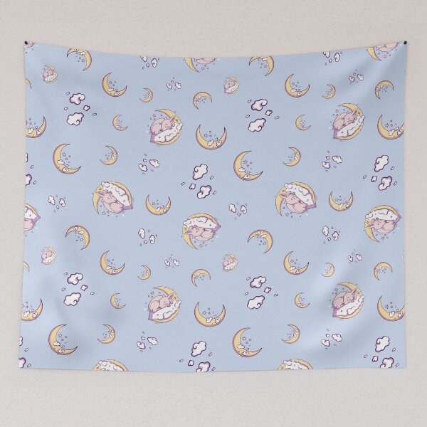 Item preview, Good Night Deer seamless pattern - Deer Dreamscape Serenity designed and sold by SPIRIMAL.