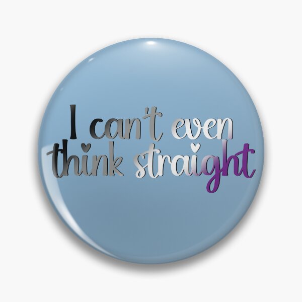 Item preview, I Can't Even Think Straight Asexual Pride Flag Colors, Ace Flag Design designed and sold by Travelslightly.
