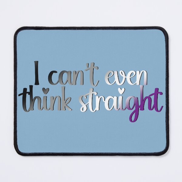Item preview, I Can't Even Think Straight Asexual Pride Flag Colors, Ace Flag Design designed and sold by Travelslightly.