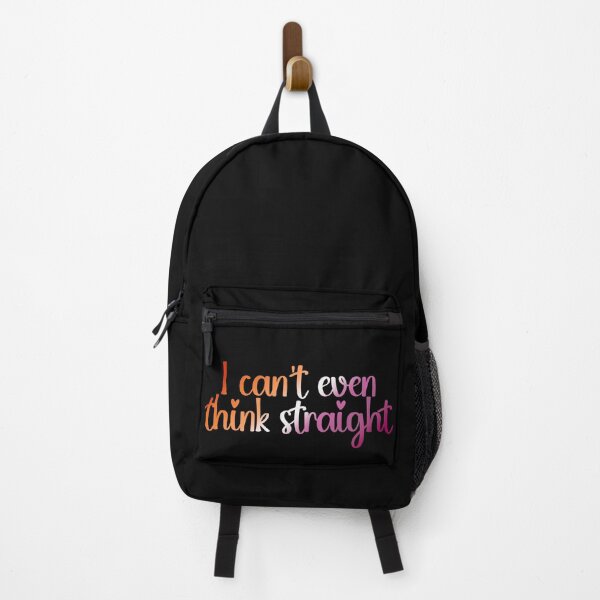 Item preview, I Can't Even Think Straight Lesbian Pride Flag Colors, Lesbian Flag Design designed and sold by Travelslightly.