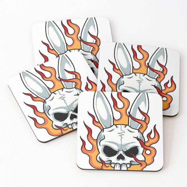 Item preview, Easter Bunny Skull Death Metal Metalhead Heavy Meta designed and sold by Robertollardo.