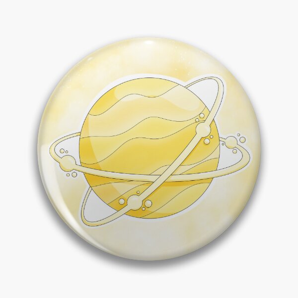 Item preview, Double ring yellow planet designed and sold by ByMomoShop.