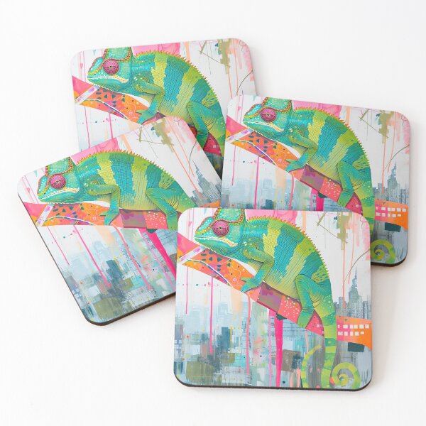 Item preview, Graffiti Chameleons designed and sold by cute-animals99.
