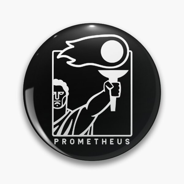 Artikelvorschau, Minimalistische Kunst von Prometheus. Für Geek-Mythologie-Fans in weißer Tinte entworfen und verkauft von martodesign.