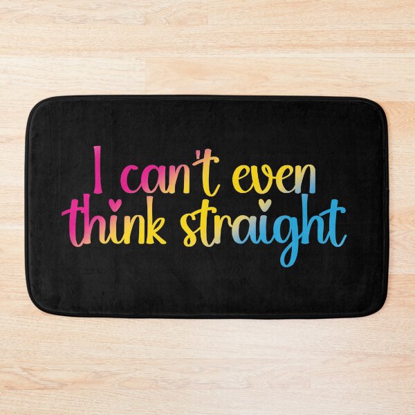 Item preview, I Can't Even Think Straight Pansexual Pride Flag Colors, Pan Flag Design designed and sold by Travelslightly.