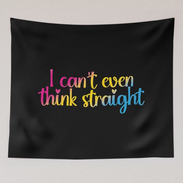 Item preview, I Can't Even Think Straight Pansexual Pride Flag Colors, Pan Flag Design designed and sold by Travelslightly.