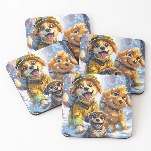 Item preview, Firefighting Pups designed and sold by cute-animals99.