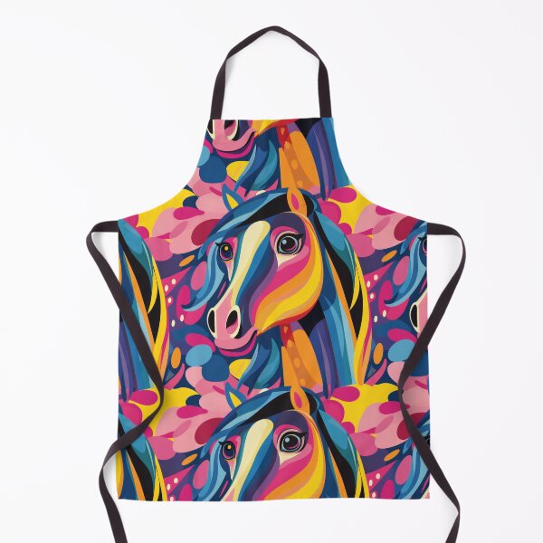 Item preview, Abstract Colorful Horse Portrait in Pop Art Style designed and sold by PICbyFemke.