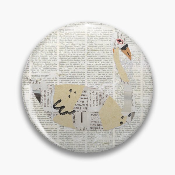 Item preview, Swan T-shirts, nature pattern T-shirts, cute wildlife pattern T-shirts, vintage style T-shirts ,newspaper designed and sold by BeYourself1993.