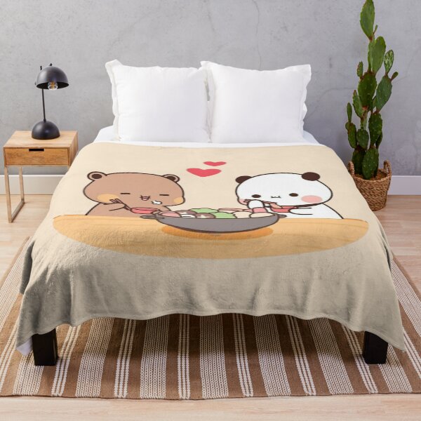 Item preview, Bubu Dudu Panda y Brownie Bear Pareja comiendo 2024 designed and sold by BlueSkylineArts.