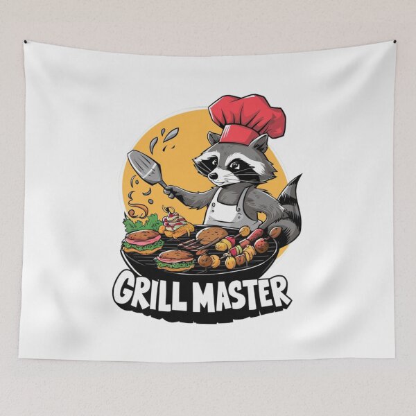 Item preview, Grill master- raccoon designed and sold by WildernessTints.