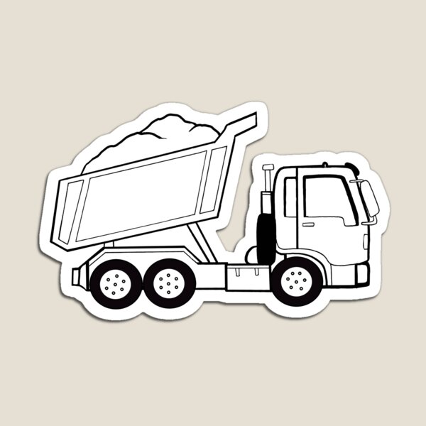 Construction Dump Truck Magnet
