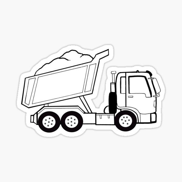 Construction Dump Truck Sticker